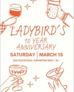 Houston! Looking for something to do tomorrow? Go support our gal @ginnyelee’s family bar @ladybirdsbar tomorrow. 10 years in business is a big deal (+ their crawfish is undeniably the best in town). I can’t tell you how many times I have had people selling homes by Ladybirds that get emotional about not being walking distance to this special place 🧡🧡🧡